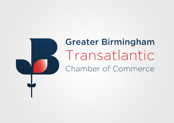 Logo for Greater Birmingham Transatlantic Chamber of Commerce - of which Flexeserve has become a patron