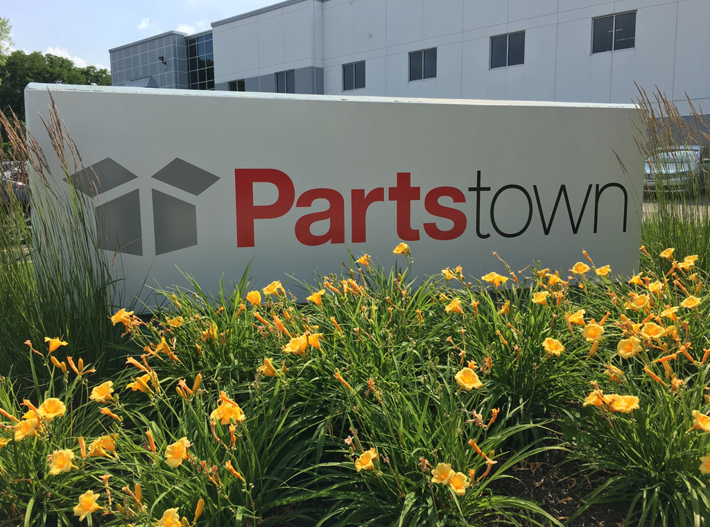 Parts Town signage outside their U.S. headquarters