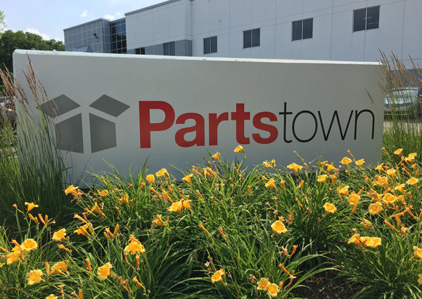 Parts Town signage outside their U.S. headquarters