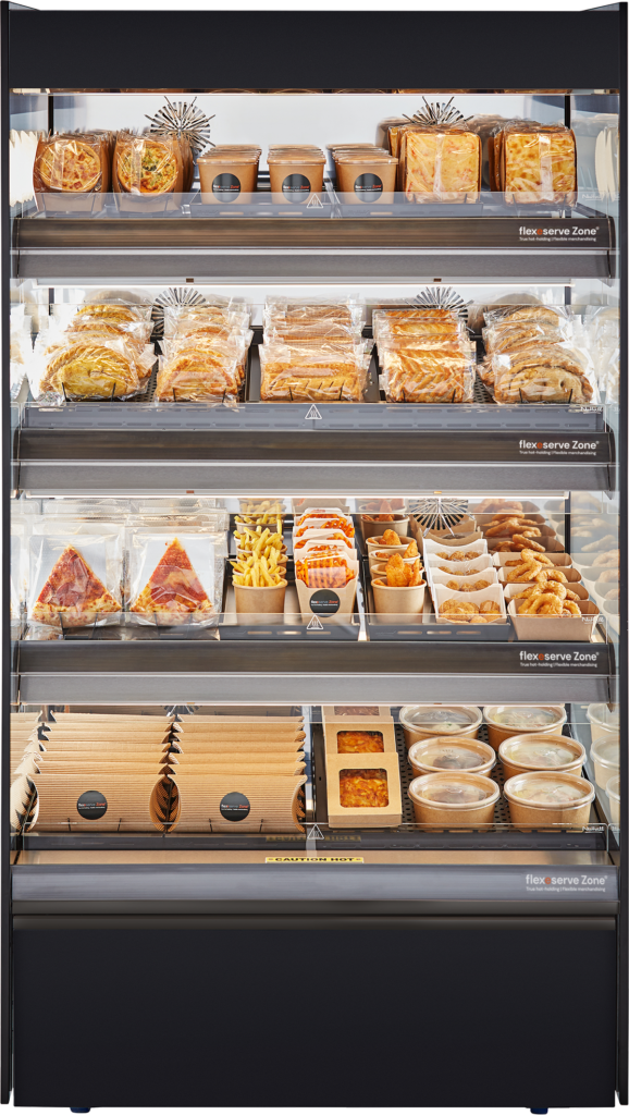 Flexeserve Zone, the only unit capable of delivering different shelf temperatures for individual product requirements