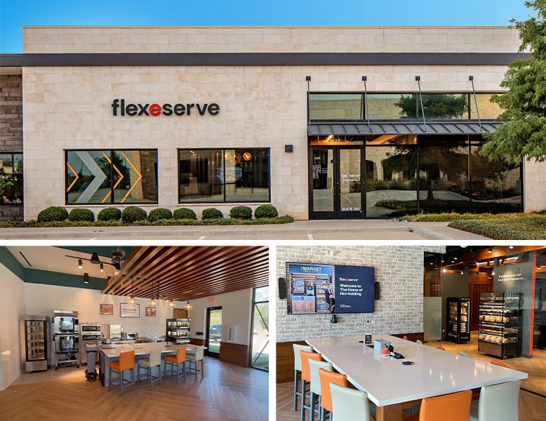 Collection of images of Flexeserve's new U.S. HQ and Culinary Support Center in Southlake, Dallas, Texas