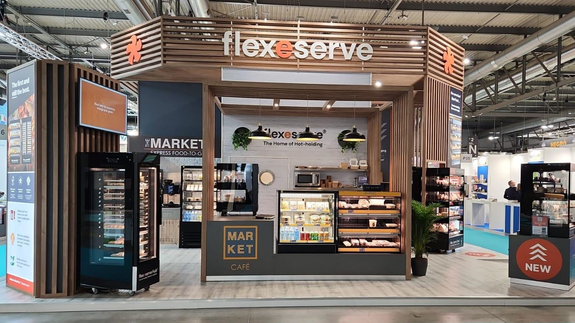 Flexeserve's 2023 exhibition stand at HostMilano 2023