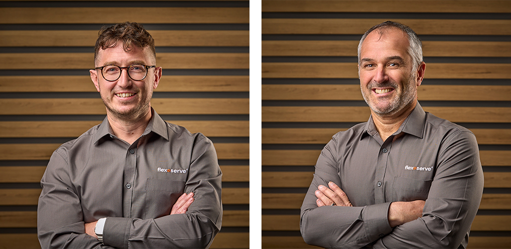 Dan Vallance (left) and Jon White (right) are set to develop Flexeserve's next great products