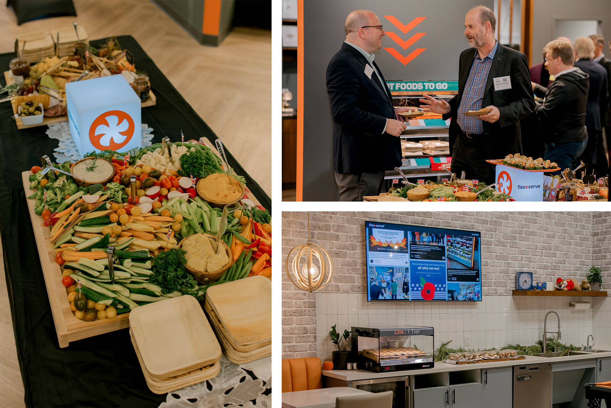 Flexeserve's culinary experts catered for the event with a range of high-quality fresh food including hot food-to-go served from Flexeserve units