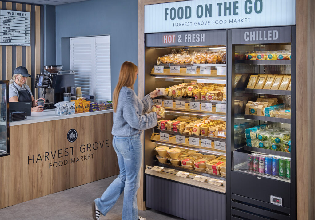 Flexeserve Zone Exhibidor de suelo de comida caliente de 4 niveles: exhibe la comida caliente durante todo el día