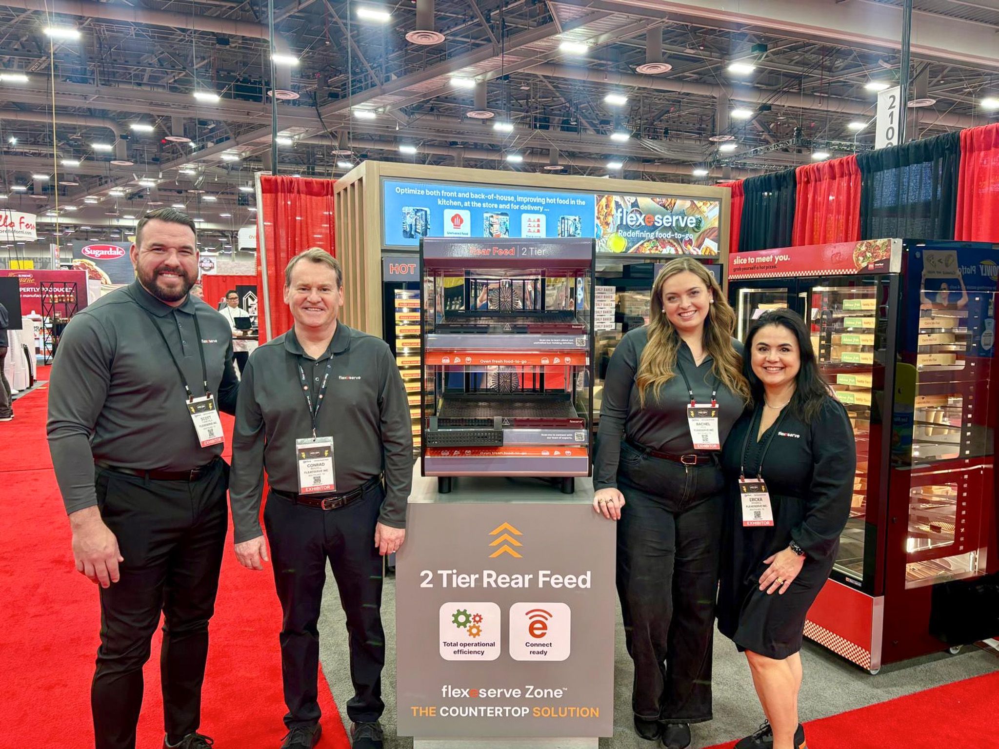 El equipo de Flexeserve en la feria International Pizza Expo 2026 en Las Vegas