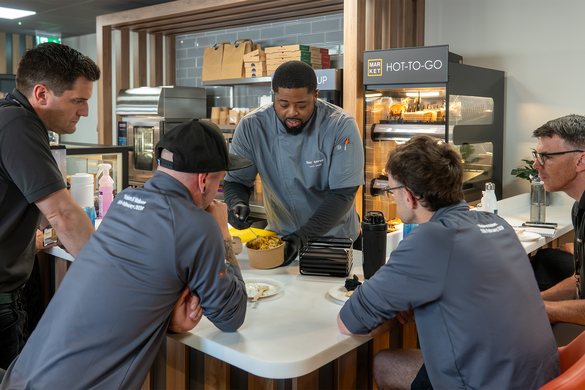 Lucky Spears forms an integral part of Flexeserve Solution, revolutionizing customers' grab-and-go operations with their team of hot food experts